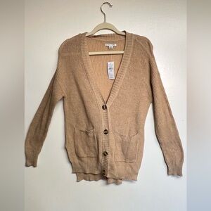 American Eagle Outfitters Beige Cardigan Sweater